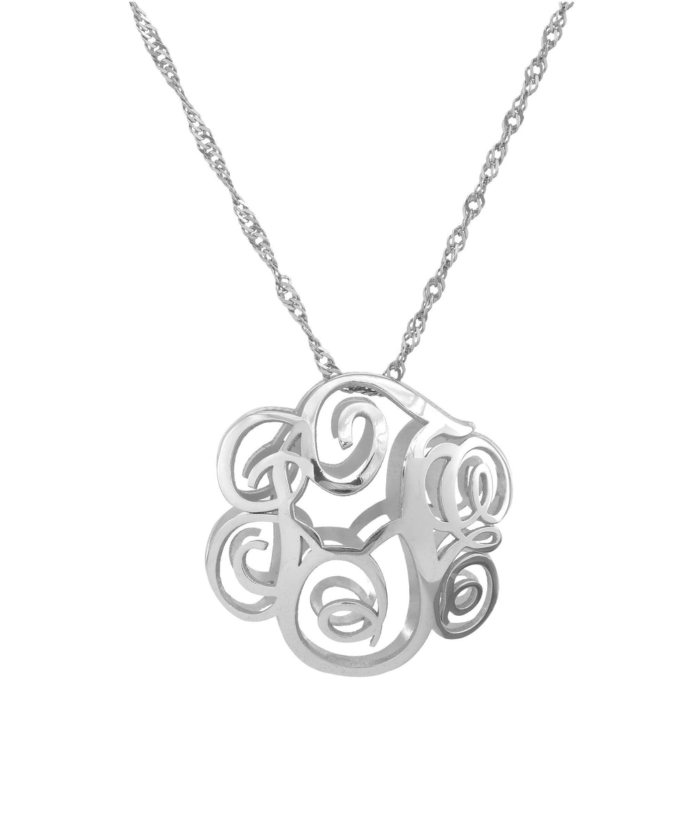 3D Monogram Necklace – Jay Aimee Designs