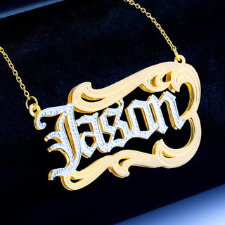 Double plated Name Necklace