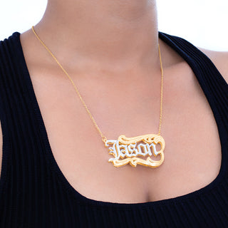 Double plated Name Necklace