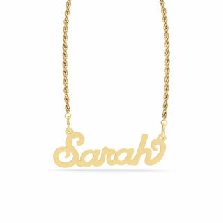 Personalized Name necklace with  Satin Finish "Sarah"