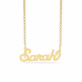 Personalized Name necklace with  Satin Finish "Sarah"