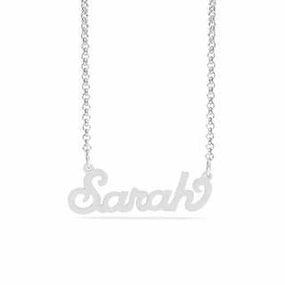 Personalized Name necklace with  Satin Finish "Sarah"