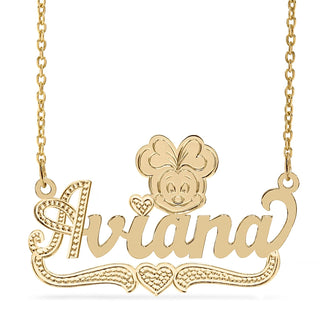 Cartoon Nameplate Necklace "Aviana"